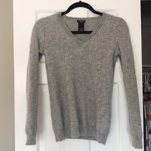Grey 100% Cashmere Sweater